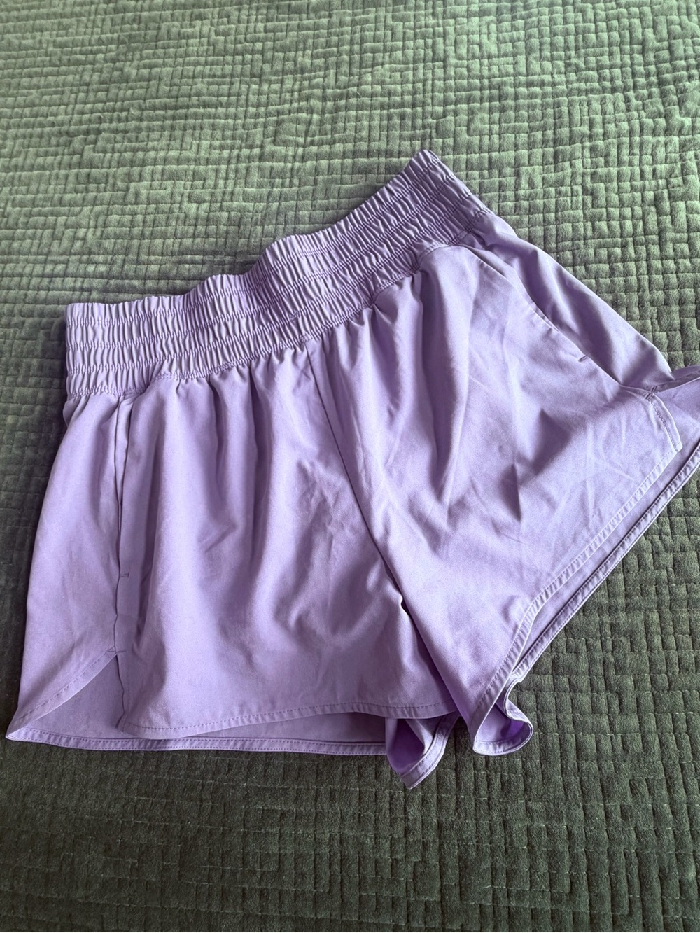 Old Navy Lavender Smocked-Waist Athletic Shorts